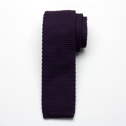 Krawat tkany Willsoor - fioletowy willsoor-sklep-internetowy czarny jesień