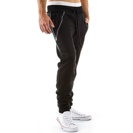 Spodnie (ux0101) - Czarny dstreet czarny bawełniane