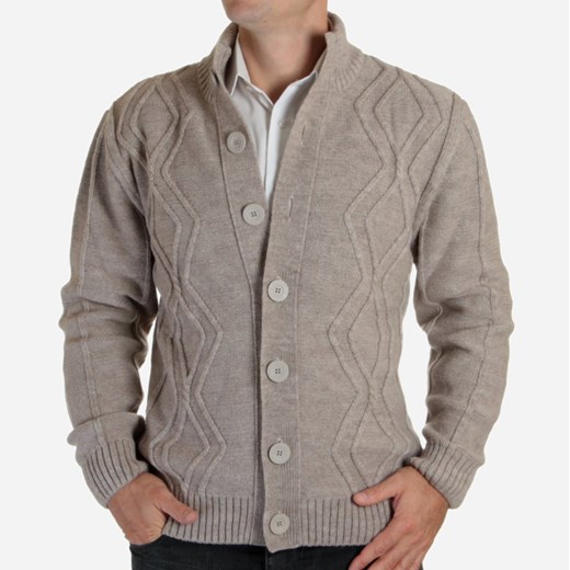 Sweter rozpinany Willsoor - beżowy  willsoor-sklep-internetowy  sweter