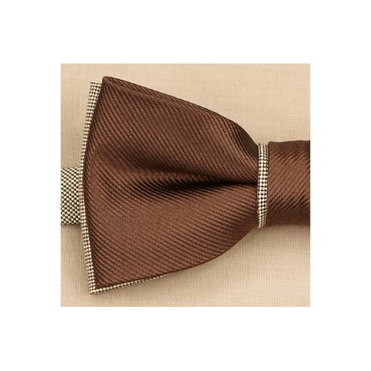 Mucha brązowa KRZYSZTOF krzysztof brazowy do garnituru