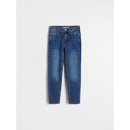 Reserved - Elastyczne jeansy slim - Granatowy Reserved 116 Reserved