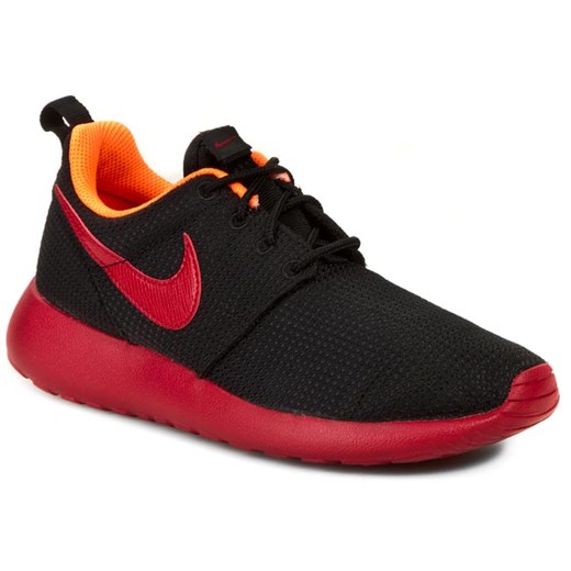 Półbuty NIKE - Rosherun 599728 014 Black/Gym Red-Hyper Crimson eobuwie-pl czarny 