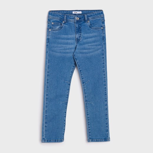 Sinsay - Spodnie jeansowe regular - Niebieski Sinsay 104 promocja Sinsay