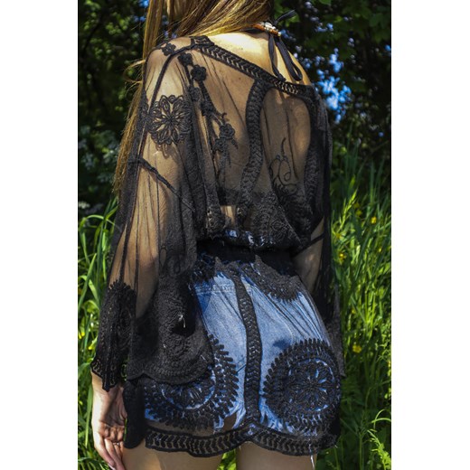 BLUZKA Z SIATKI HAFTOWANA BOHO Olika uniwersalny olika.com.pl