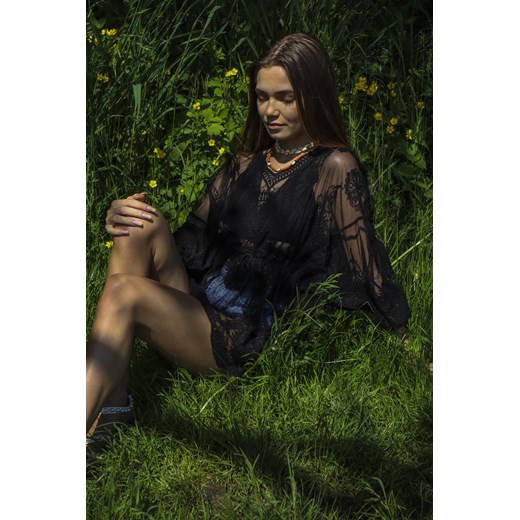 BLUZKA Z SIATKI HAFTOWANA BOHO Olika uniwersalny olika.com.pl