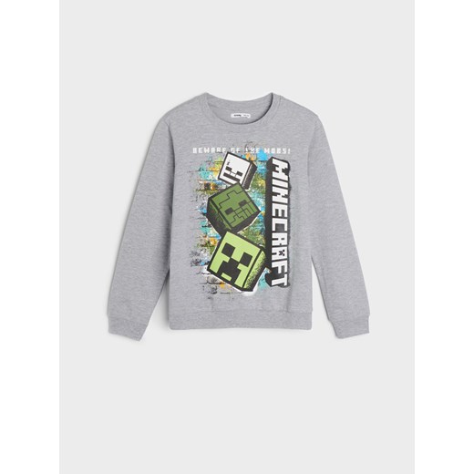 Sinsay - Bluza Minecraft - Jasny szary Sinsay 152 Sinsay
