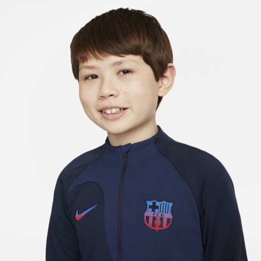 Kurtka piłkarska dla dużych dzieci Nike FC Barcelona Academy Pro - Niebieski Nike M Nike poland