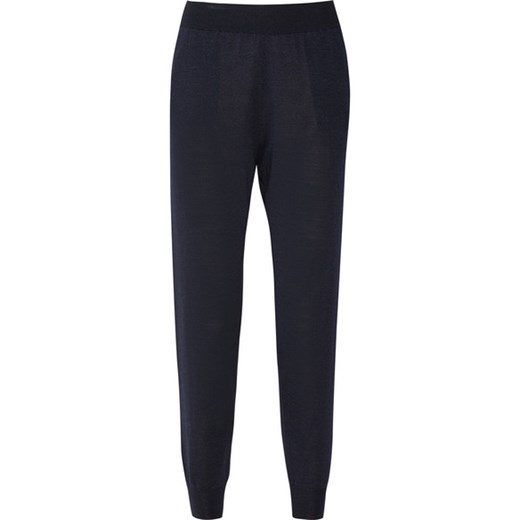 Wool and silk-blend track pants