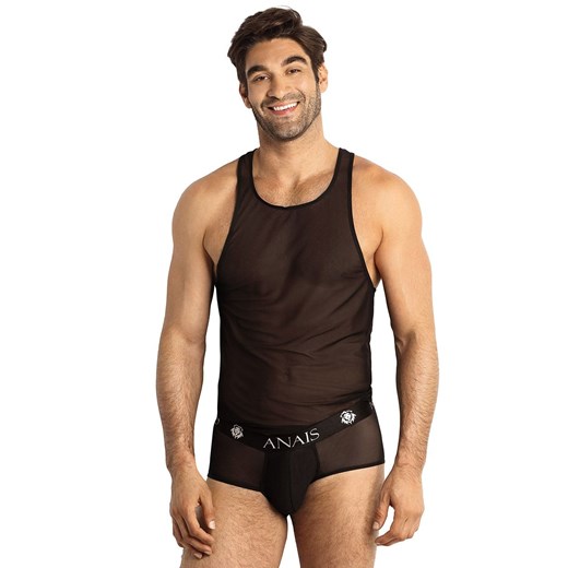 Eros top męski, Kolor przeźroczysty czarny, Rozmiar S, Anais ze sklepu Intymna w kategorii T-shirty męskie - zdjęcie 140668454