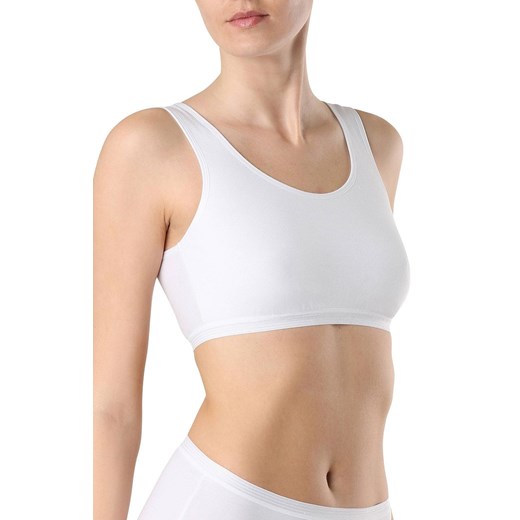 LBE 2018 bustier damski bawełniany, Kolor biały, Rozmiar 2XS, Conte ze sklepu Intymna w kategorii Biustonosze - zdjęcie 140670660