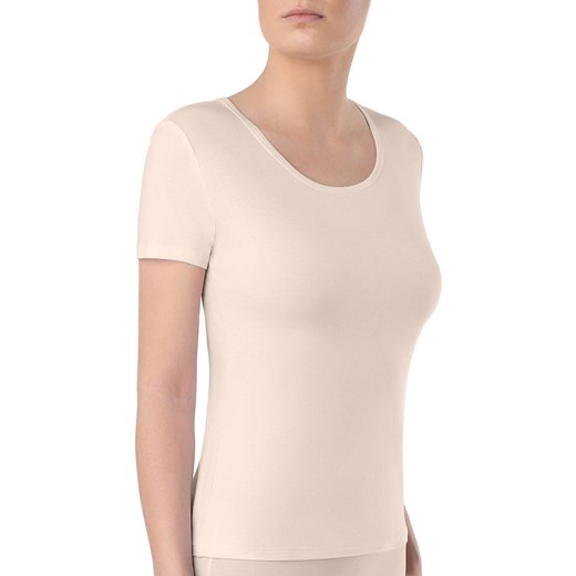Cielisty t-shirt damski bawełniany podkoszulek LF 2022, Kolor beżowy, Rozmiar XL, Conte ze sklepu Intymna w kategorii Podkoszulki i halki - zdjęcie 140670681