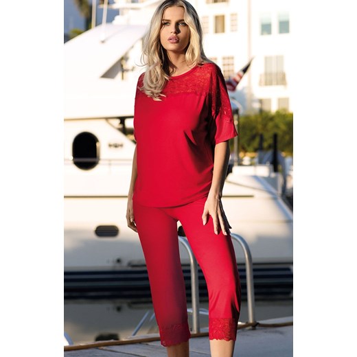 Ara piżama, Kolor czerwony, Rozmiar XS, DKaren ze sklepu Intymna w kategorii Piżamy damskie - zdjęcie 140671653