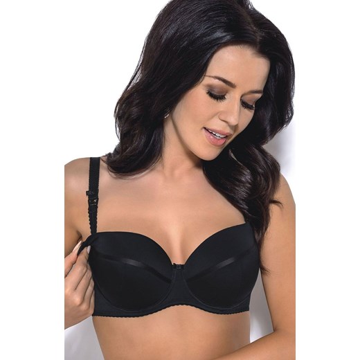 Czarny biustonosz usztywniany do karmienia MK01 Ana, Kolor czarny, Rozmiar 85B, Gorsenia ze sklepu Intymna w kategorii Biustonosze - zdjęcie 140674340