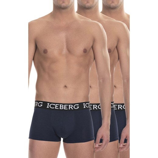 Bokserki męskie ICE1UTR01T-Trunk 3-pack, Kolor granatowy, Rozmiar M, ICEBERG Iceberg XL wyprzedaż Intymna
