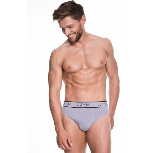 Szare slipy męskie bezszwowe Carbon, Kolor szary, Rozmiar M, Julimex ze sklepu Intymna w kategorii Majtki męskie - zdjęcie 140677313