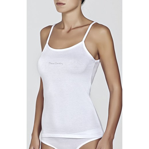 Pierre Cardin koszulka damska podkoszulka na ramiączkach PC CURRY, Kolor biały, Rozmiar S, Pierre Cardin ze sklepu Intymna w kategorii Podkoszulki i halki - zdjęcie 140681680