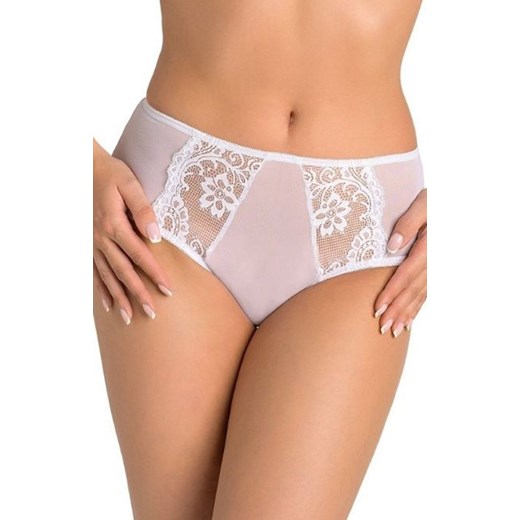 Szorty siateczkowe z koronką Estel, Kolor biały, Rozmiar 3XL, Teyli ze sklepu Intymna w kategorii Majtki damskie - zdjęcie 140683542