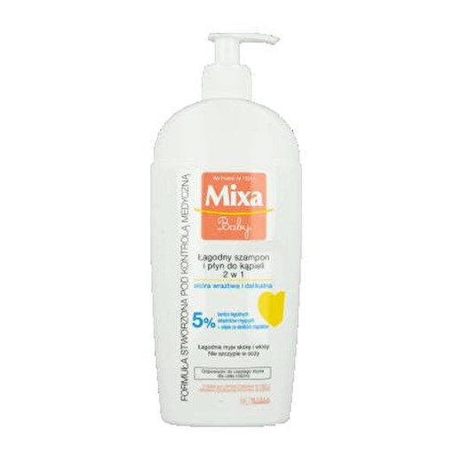 MIXA Baby łagodny szampon i płyn do kąpieli dla dzieci bez mydła 250ml, MIXA onesize okazyjna cena Primodo
