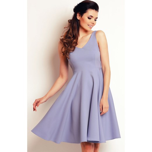 Sukienka A139, Kolor jasnoniebieski, Rozmiar S, Awama M Primodo