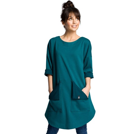 Sukienka tunika B064, Kolor zielony, Rozmiar S/M, BE Be L/XL Primodo
