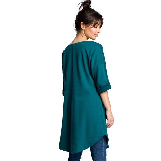Sukienka tunika B064, Kolor zielony, Rozmiar S/M, BE Be S/M Primodo