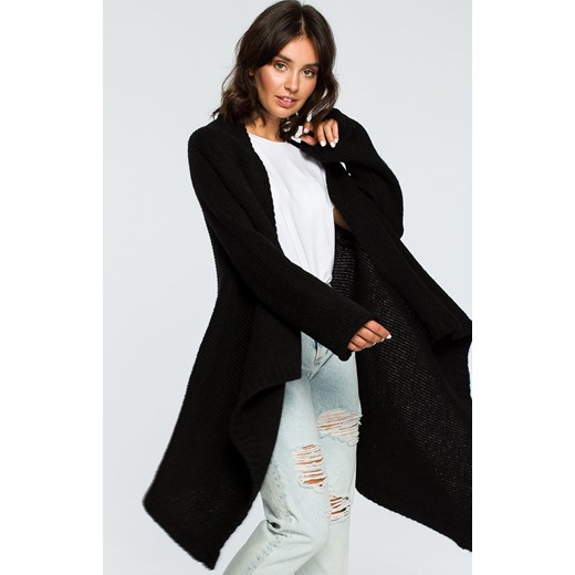 Kardigan BK017, Kolor czarny, Rozmiar one size, BE Knit Be Knit one size Primodo