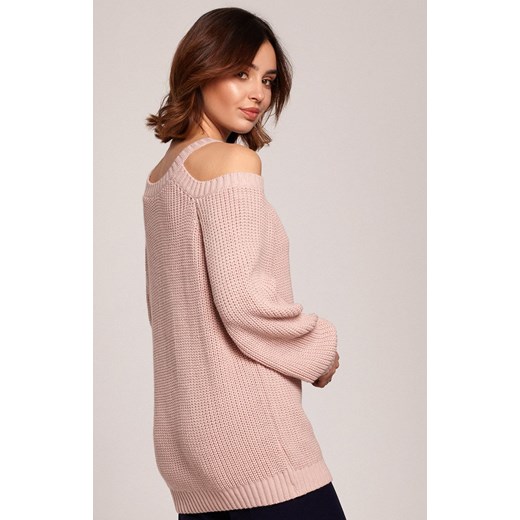 BK069 sweter, Kolor różowy, Rozmiar L/XL, BE Be S/M Primodo