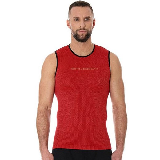 Bezrękawnik męski 3D Run PRO SL10290, Kolor czerwony, Rozmiar S, Brubeck ze sklepu Primodo w kategorii T-shirty męskie - zdjęcie 140691832