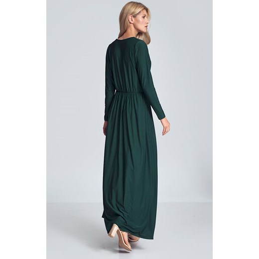 Sukienka długa M705, Kolor zielony, Rozmiar L, Figl Figl M Primodo