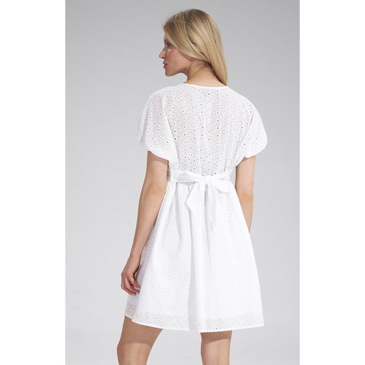 Sukienka M763, Kolor biały, Rozmiar L/XL, Figl Figl S/M Primodo