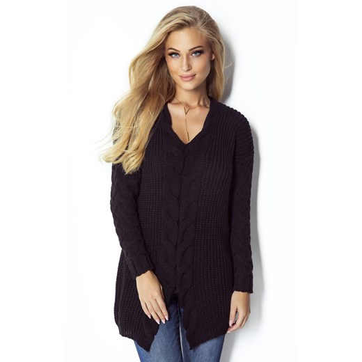 Sweter I301, Kolor czarny, Rozmiar one size, Fimfi Fimfi one size Primodo promocja