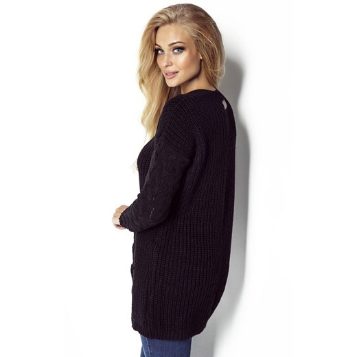 Sweter I301, Kolor czarny, Rozmiar one size, Fimfi Fimfi one size okazja Primodo