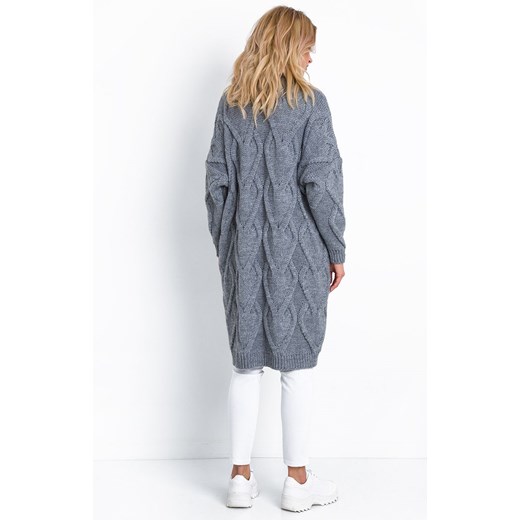 Kardigan F686, Kolor szary, Rozmiar L/XL, Fobya Fobya 2XL Primodo wyprzedaż