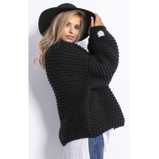 Sweter Chunky Knit F790, Kolor czarny, Rozmiar S/M, Fobya Fobya L/XL wyprzedaż Primodo