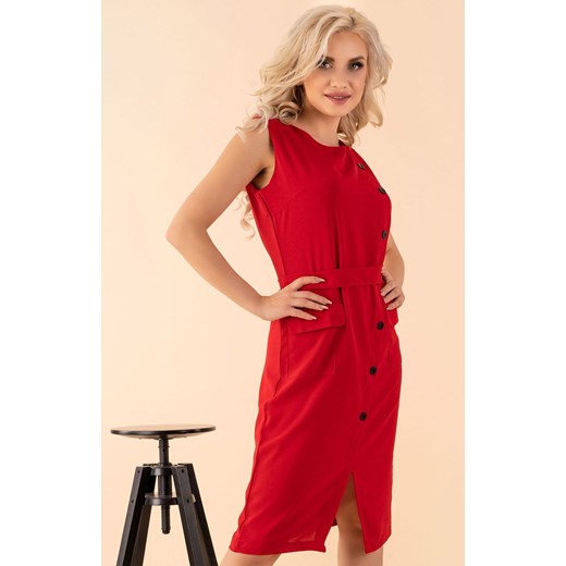 Eqalisa Wine Red D55 sukienka, Kolor czerwony, Rozmiar S, Merribel Merribel S okazja Primodo