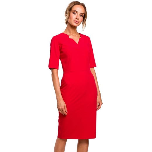 Sukienka M455, Kolor czerwony, Rozmiar L, MOE Moe L Primodo