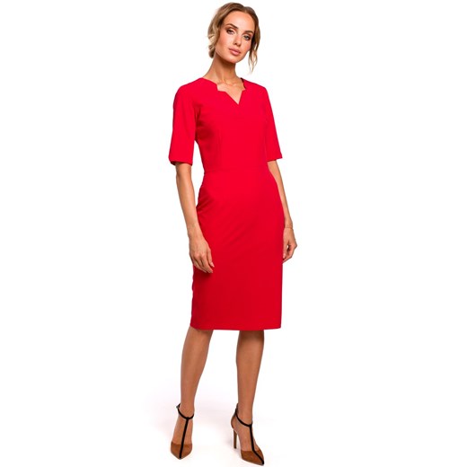 Sukienka M455, Kolor czerwony, Rozmiar L, MOE Moe L Primodo