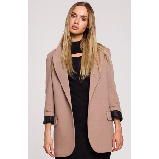 M612 żakiet z dzianiny, Kolor cappuccino, Rozmiar L, MOE Moe M Primodo