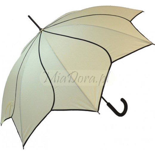 Francja Elegancja beżowa parasolka długa automat parasole-miadora-pl zielony automatyczny