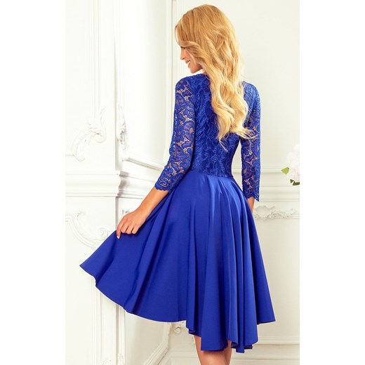 210-12 NICOLLE sukienka, Kolor niebieski, Rozmiar XL, Numoco Numoco XL Primodo