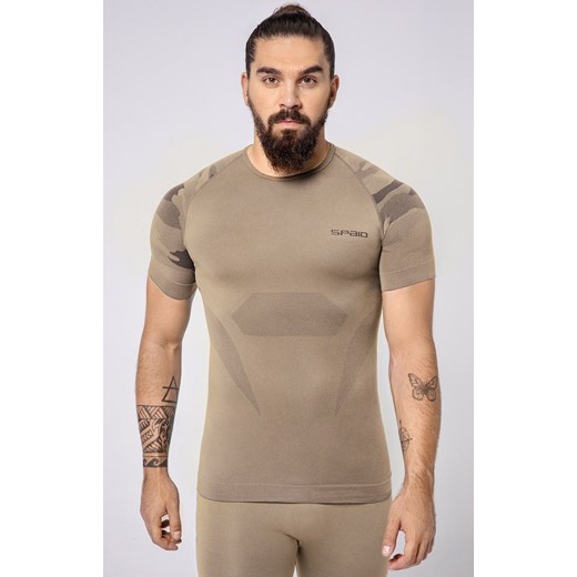 SPAIO K/R TACTICAL koszulka męska, Kolor piaskowy, Rozmiar L, Spaio ze sklepu Primodo w kategorii Bielizna termoaktywna męska - zdjęcie 140707923