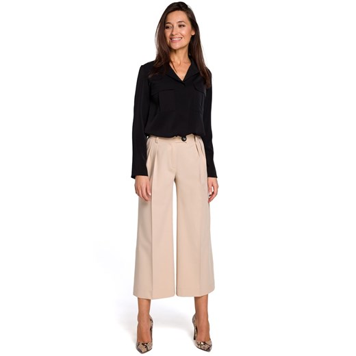 Spodnie S139, Kolor beżowy, Rozmiar S, Stylove ze sklepu Primodo w kategorii Spodnie damskie - zdjęcie 140708123