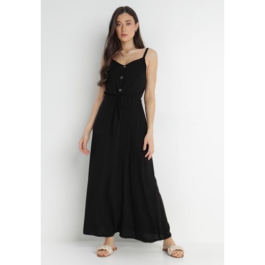 Czarna Sukienka z Wiskozy Xelpiroe ze sklepu Born2be Odzież w kategorii Sukienki - zdjęcie 140721301