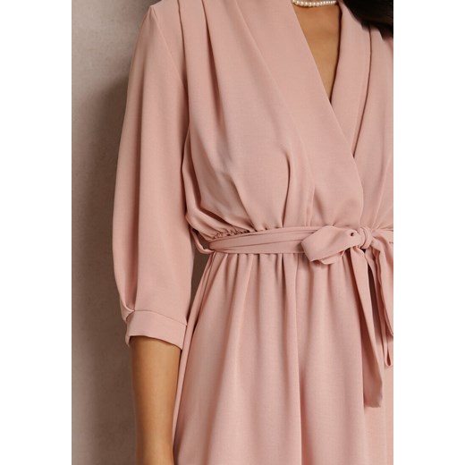 Różowa Sukienka Canopis Renee M okazyjna cena Renee odzież