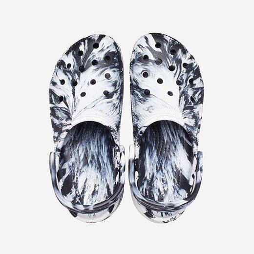 Klapki damskie Crocs Platform Marbled Clog 207176 BLACK/WHITE Crocs 36-37 sneakerstudio.pl