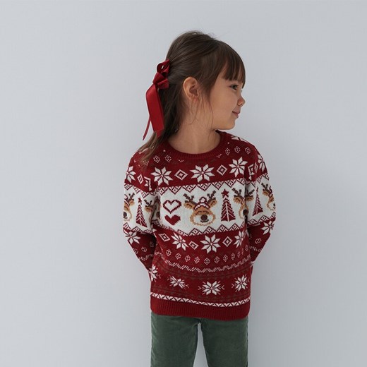 Świąteczny sweter dla dzieci - Wielobarwny House 110/116 House okazja