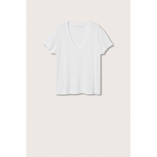 Mango t-shirt Vispi damski kolor biały Mango S ANSWEAR.com