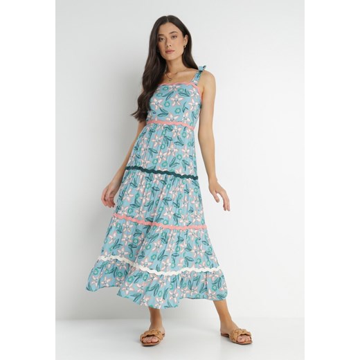 Niebieska Sukienka Sofyne ze sklepu Born2be Odzież w kategorii Sukienki - zdjęcie 140772534