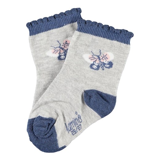 Skarpetki (3 pary) w kolorze szaro-niebiesko-jasnoróżowym Lamino 34-36 promocyjna cena Limango Polska