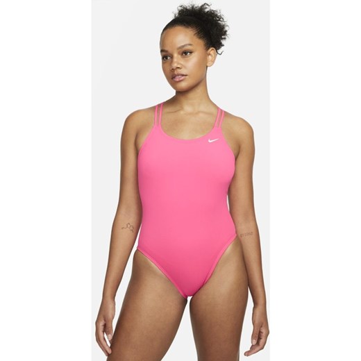 Jednoczęściowy damski kostium kąpielowy z ramiączkami krzyżowanymi na plecach Nike 30 Nike poland